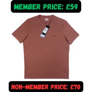 Medium BNWT C.P. Company Dark Nude Pink T-Shirt Tee