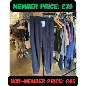 Small C.P. Company Navy Blue Jogging Bottoms Joggers 30W