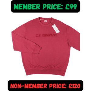Medium, Large, XL, XXL BNWT C.P. Company Magenta Pink Sweatshirt Jumper