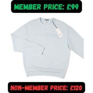 Medium + XXL BNWT C.P. Company Sky Blue Sweatshirt Jumper