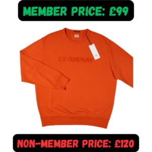 XL + XXL BNWT C.P. Company Orange Sweatshirt Jumper