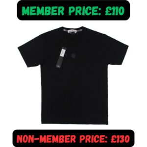 Small BNWT AW22 Stone Island Black Graphic T-Shirt Tee 🔥