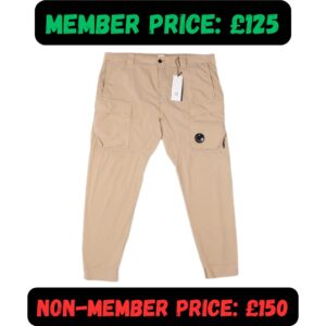 40W / 42W BNWT C.P. Company Beige 50 Fili Stretch Slim Fit Cargo Trousers 3XL 4XL 🥶