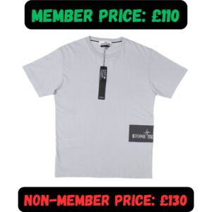 Medium BNWT SS24 Stone Island Sky Blue Stamp Print T-Shirt Tee 🥶