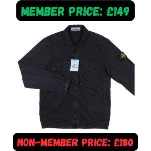 Small AW21 Stone Island Navy Blue Old Dye Overshirt Jacket 🥶