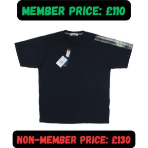 Large / XL BNWT SS24 Stone Island Navy Blue Arm Print T-Shirt Tee 🧊