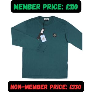 Medium + Large BNWT AW23 Stone Island Petrol Green Long Sleeve T-Shirt / Sweatshirt 🤩