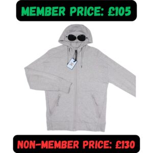 Medium C.P. Company Grey Zip Hoodie Jumper 😎
