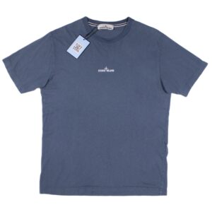 Small SS23 Stone Island Blue Graphic Back Print T-Shirt Tee 🥶