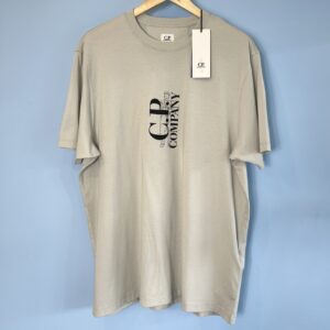 XXL + 3XL BNWT C.P. Company Light Grey Graphic T-Shirt Tee 😍
