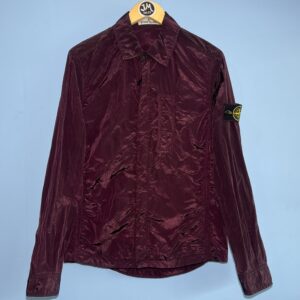 Small SS18 Stone Island Burgundy Purple Nylon Metal Overshirt Jacket 😎
