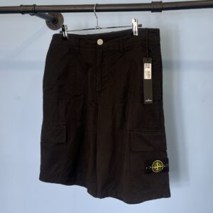 31W BNWT SS23 Stone Island Black Loose Fit Cargo Shorts 🤩