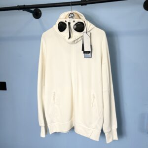 XXL BNWT C.P. Company White Full Zip Goggle Explorer Hoodie 😍