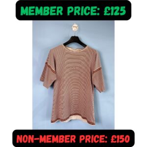 XL 1980's Stone Island Japanese Exclusive Marina Red White Striped T-Shirt Tee 🔥