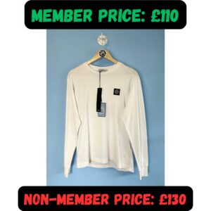 Small BNWT Stone Island Light Pink White Long Sleeve T-Shirt / Sweatshirt 🤩