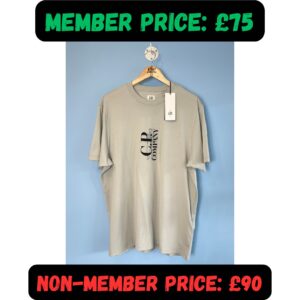 XXL BNWT C.P. Company Light Grey Graphic T-Shirt Tee 😍