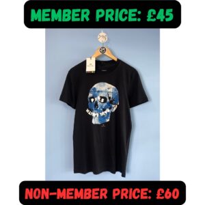 XS / Small BNWT PS Paul Smith Black Slim Fit Skull Print T-Shirt Tee 💀