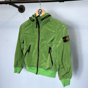 Age 8 Stone Island Green Nylon Metal Jacket