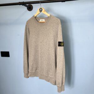 Medium Stone Island Grey Crewneck Jumper