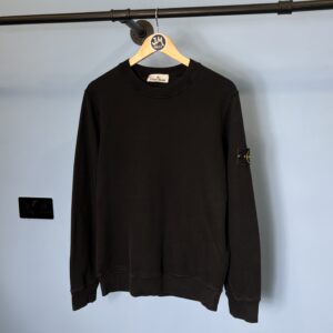 Medium Stone Island Black Crewneck Jumper