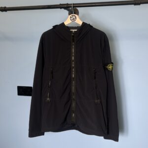 Medium Stone Island Navy Blue Skin Touch Nylon-TC Jacket