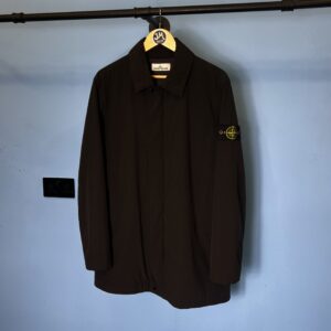 Medium Stone Island Black Soft Shell-R Parka Mac Primaloft Jacket
