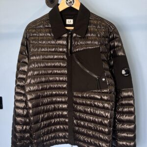 Medium C.P. Company Black D.D. Shell Down Overshirt Jacket