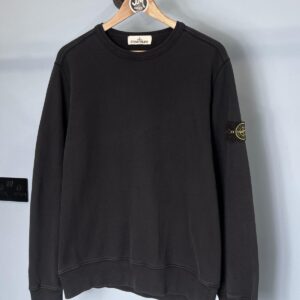 Large Stone Island Navy Blue Crewneck Jumper