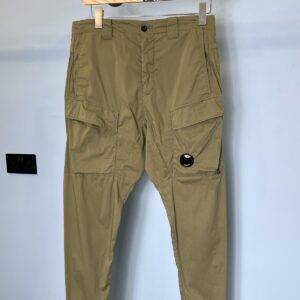 Medium C.P. Company Green Elasticated Parachute Cargo Trousers Cargos 32W 34W