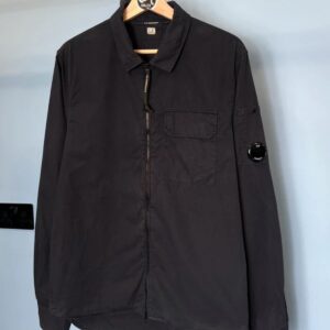 Medium C.P. Company Navy Blue Zip Overshirt Jacket