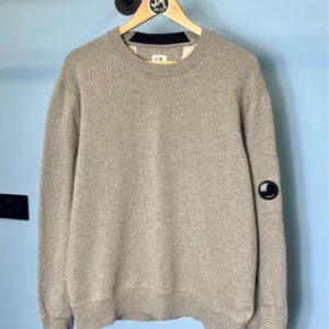 Large C.P. Company Grey Crewneck Jumper