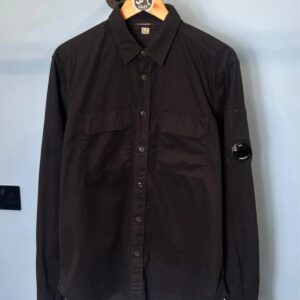 Medium C.P. Company Navy Blue Button Down Overshirt Jacket