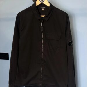 Large C.P. Company Black Zip Overshirt Jacket