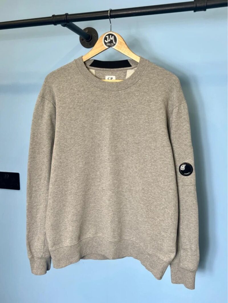 Large C.P. Company Grey Crewneck Jumper