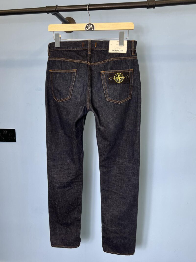 30W 32L Stone Island Dark Blue Regular Tapered Fit Jeans Small Medium