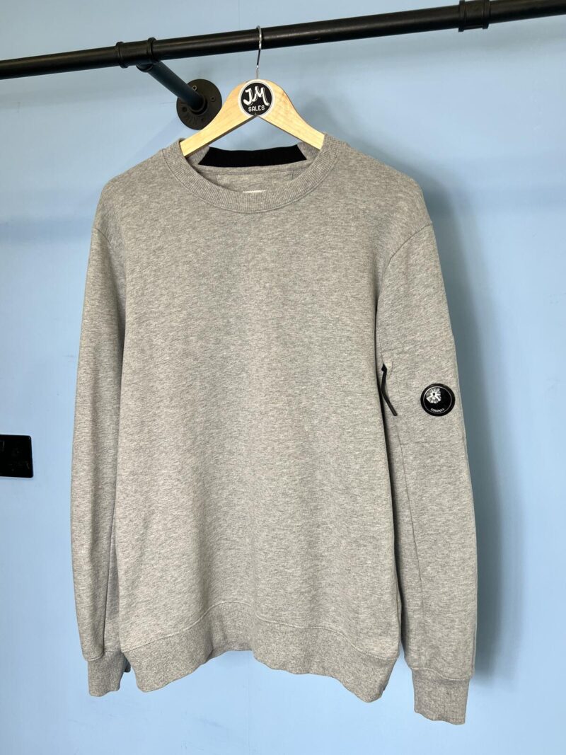 Large C.P. Company Grey Crewneck Jumper