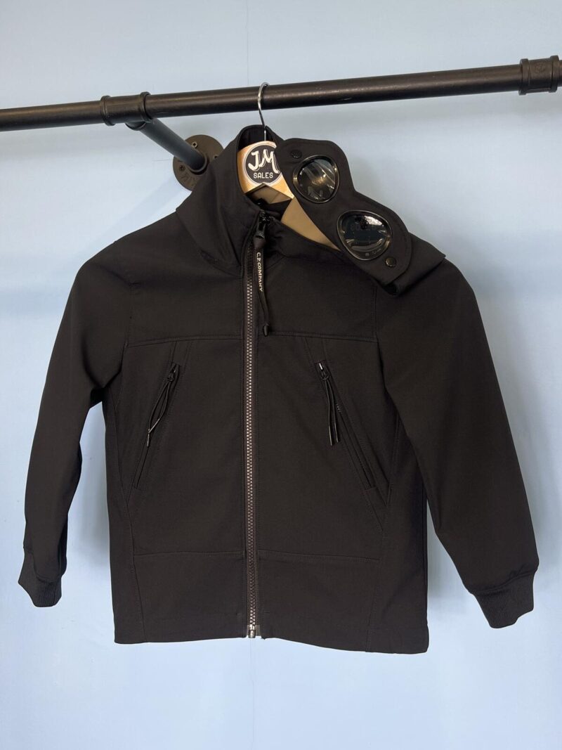 Age 6 C.P. Company Junior Navy Blue Lightweight Soft Shell Goggle Jacket