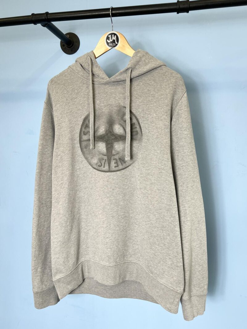 XL Stone Island Grey Fade 10 Hoodie Jumper