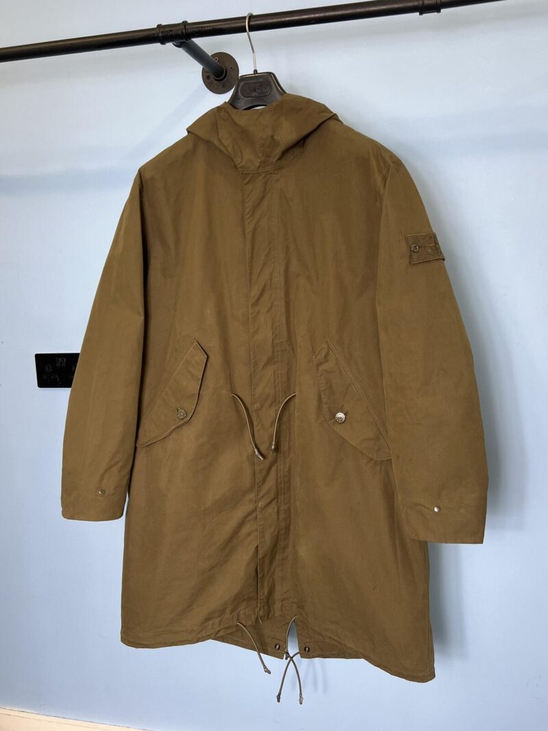 XXL Stone Island Ghost Khaki Green O-Ventile Water Repellent Parka Jacket