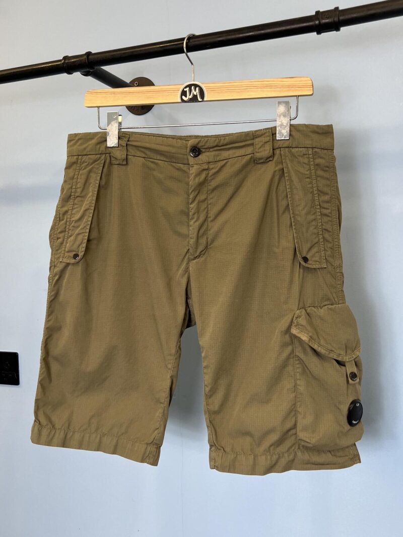 36W 38W C.P. Company Green Cotton Ripstop Cargo Shorts XL XXL