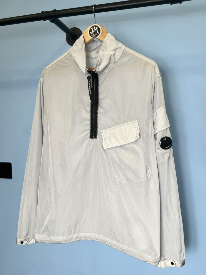 Medium C.P. Company Light Lilac Purple Chrome Quarter Zip Overshirt Smock Jacket