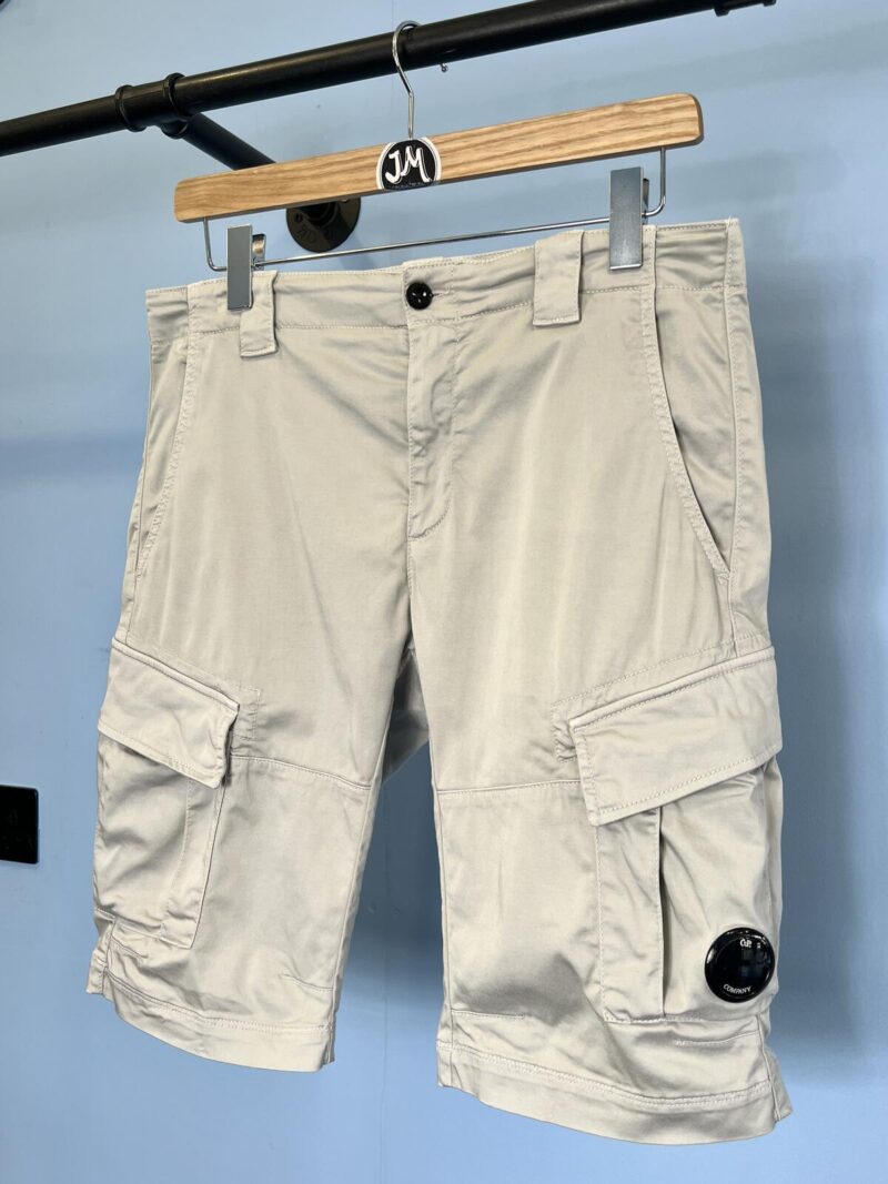 36W C.P. Company Light Grey Cargo Shorts Large XL