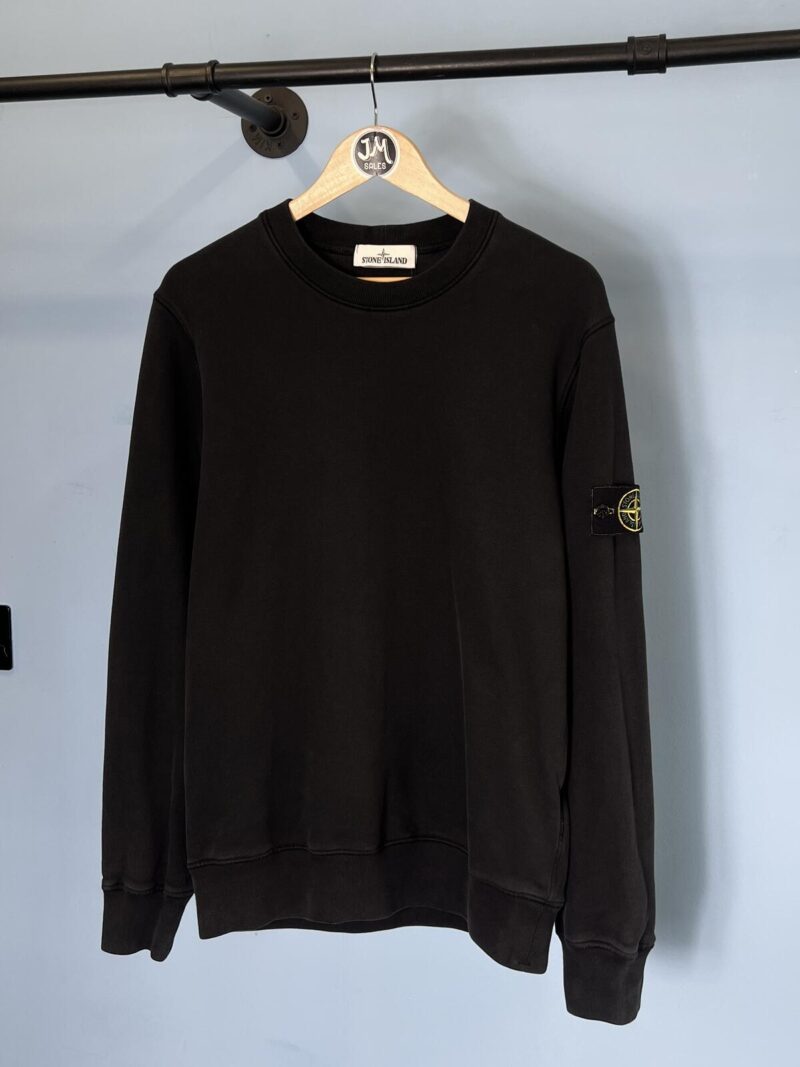 Medium Stone Island Black Crewneck Sweatshirt Jumper