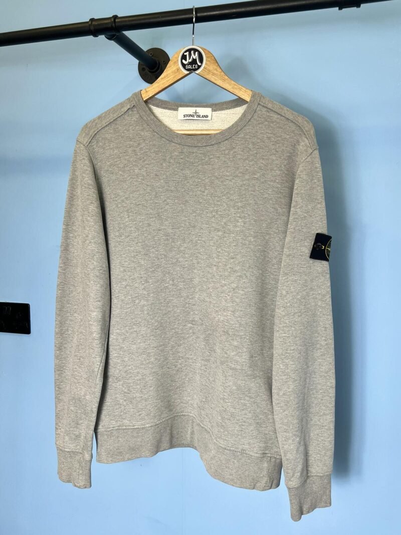 Medium Stone Island Grey Crewneck Sweatshirt Jumper