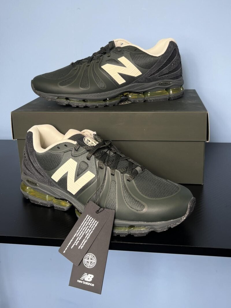 BNIBWT UK 9.5 Stone Island x New Balance Deep Forest Green Abzorb 1890 Trainers