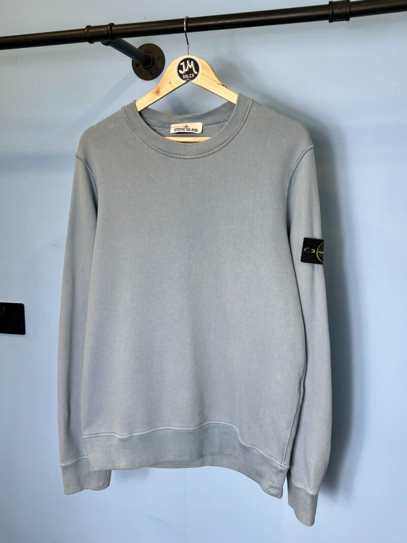 Medium Stone Island Baby Blue Crewneck Jumper