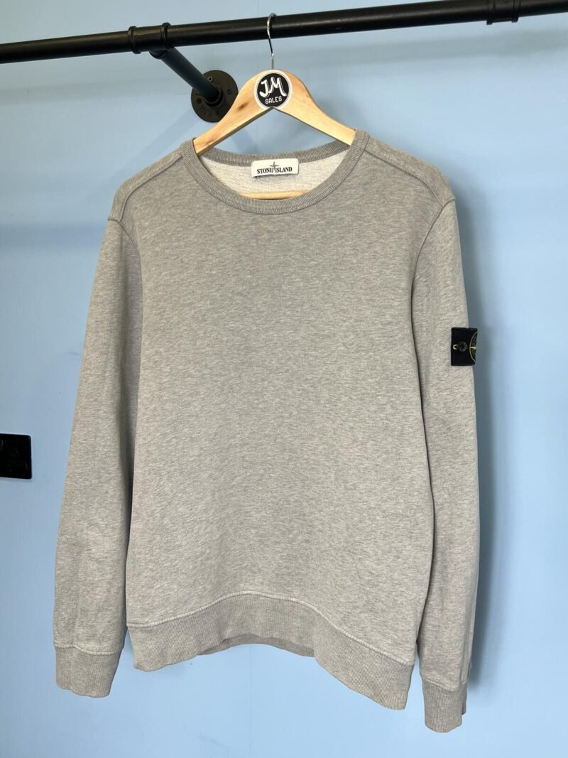 Medium Stone Island Grey Crewneck Sweatshirt Jumper