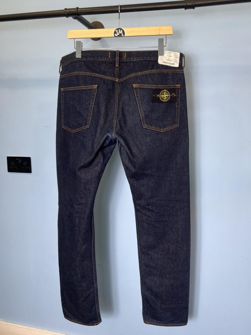 38W 34L Stone Island Dark Blue Regular Tapered Jeans