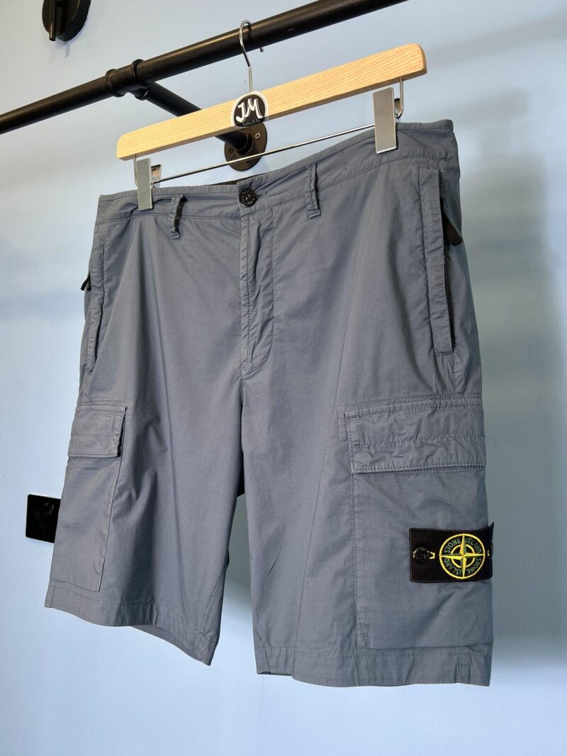 34W Stone Island Light Blue Lightweight Tela Cargo Shorts Parachute Medium Large