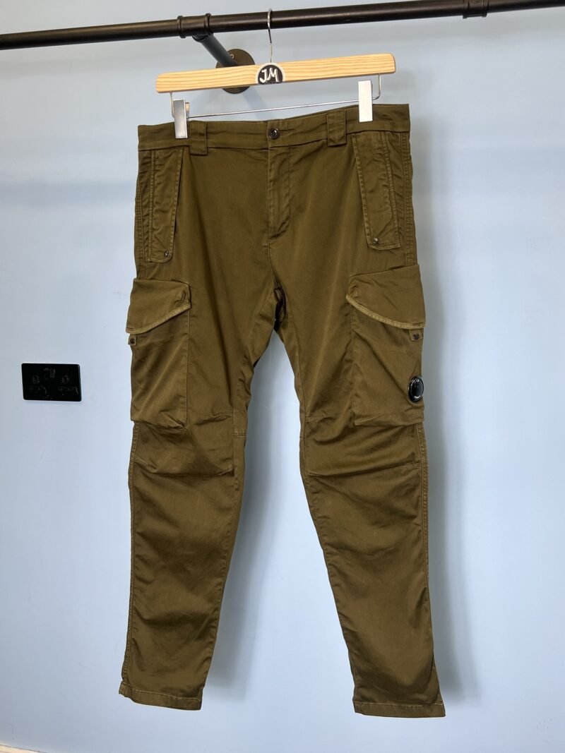 Large C.P. Company Khaki Green Ergonomic Fit Cargo Trousers Cargos 34W 36W